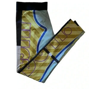 Nike pro workout leggings activewear colorful yellow pink blue